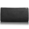 Outdoor Products Long Wallet with Synthetic Leather, Card Slots, Bill Slots, Coin Purse, Stitching, Metal Plate, Black