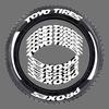 TOYO TIRES PROXES Универсальная 3D Водонепроницаемая Наклейка на Шину Автомобиля Колесо Автомобиля Резиновые Слитные Буквы Наклейки Аксессуары