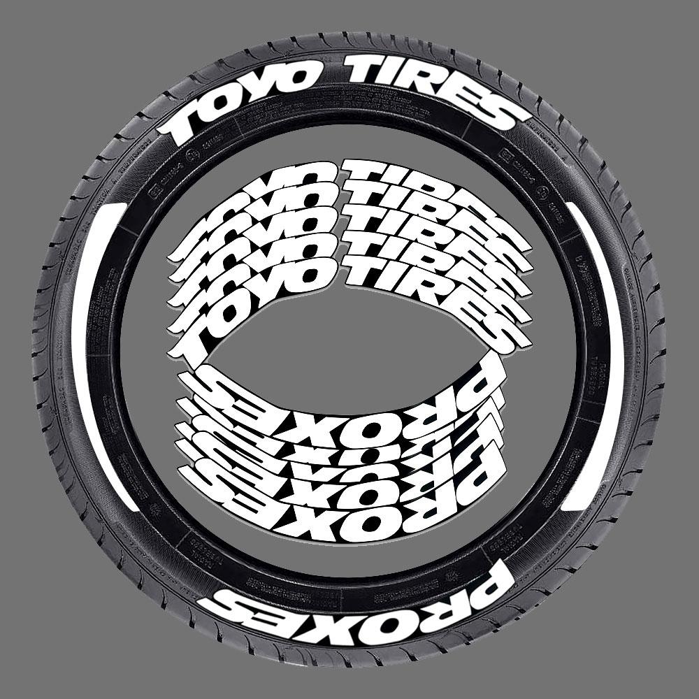 TOYO TIRES PROXES Универсальная 3D Водонепроницаемая Наклейка на Шину Автомобиля Колесо Автомобиля Резиновые Слитные Буквы Наклейки Аксессуары