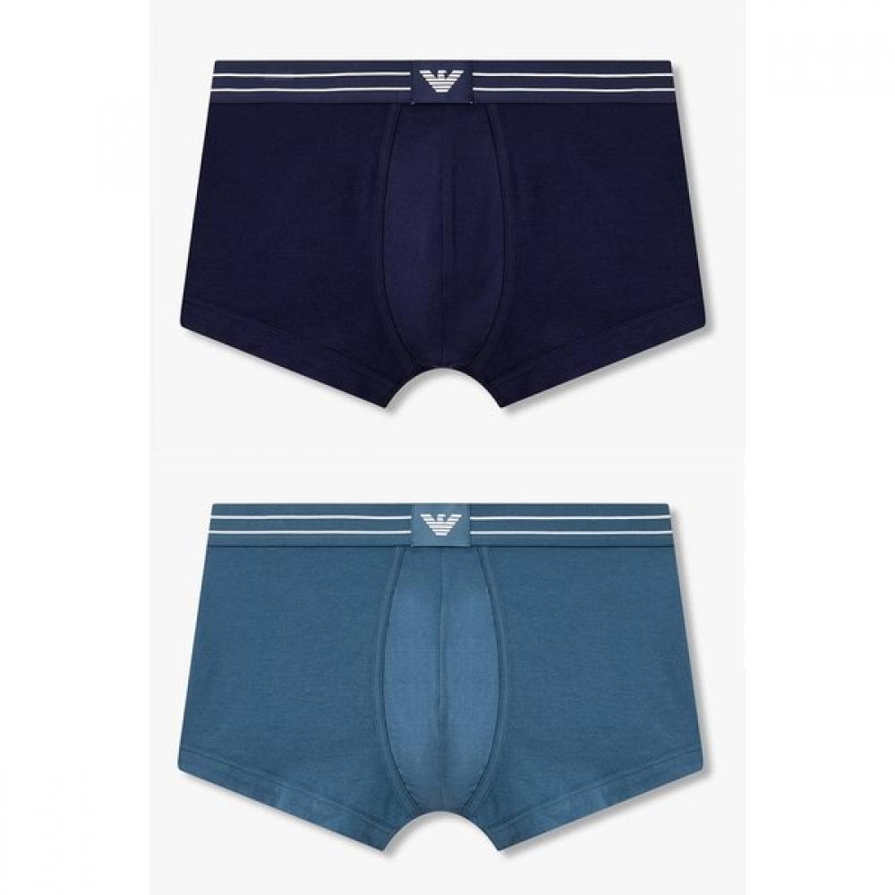 Emporio Armani Men S Stripe Banding Cotton drowerS Set 2 typeS 0816112050 081611