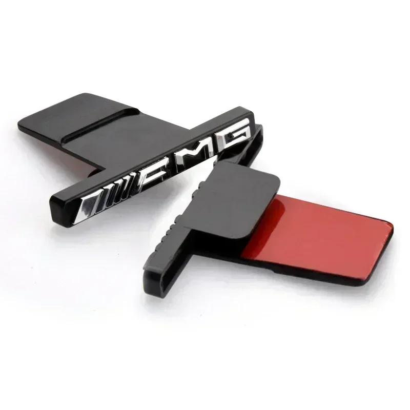 1pcs 3d AMG Logo Emblem Car Front Grille Badge Car Styling For Mercedes Benz W124 W168 W169 W176 W177 W202 W203 W204 W205 W210 CO1