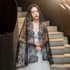 Flower Women Shawl Lace Wedding Veils Elegant Catholic Veil  Mantilla