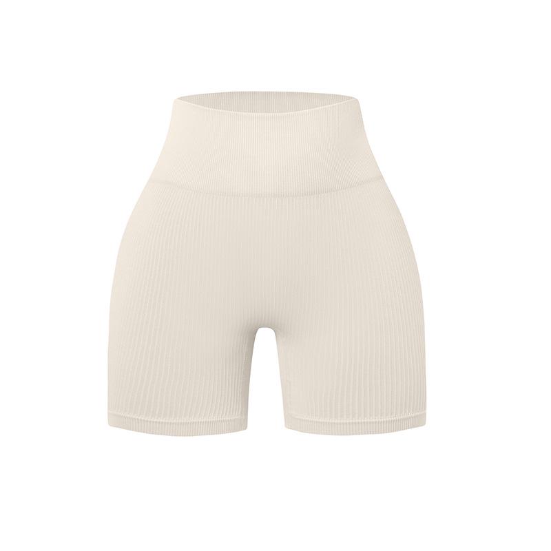 Seamless Striped Women's Yoga Pants – Quick Dry, Tight Hip-Lifting, Large Size Shorts for Fitness & Running