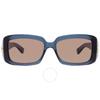 Grey Rectangular Ladies Sunglasses Gg1403s 003 54