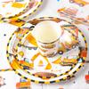 Building Construction Themed Vehicle Party Disposable Tableware Birthday Party Decoration Kids Boys Engineering Truck Plate Cup