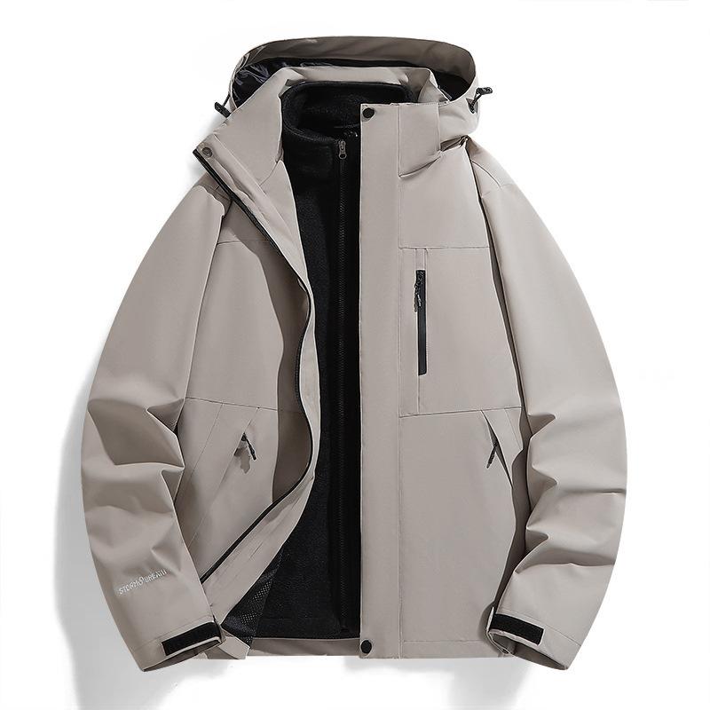 Женская куртка Куртка Куртка Куртка Зимой Для улицы Три в одном Съемный Костюм для альпинизма из двух частей Пара