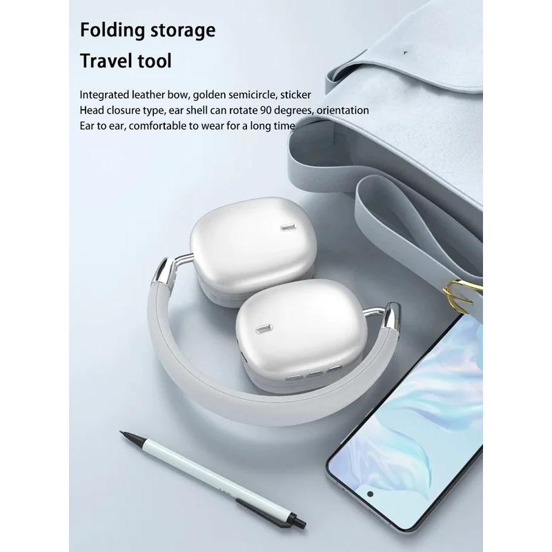 Wireless Bluetooth Headset HiFi Stereo Subwoofer Noise Cancellation Headphones Foldable Lightweight Earphones Durable Battery