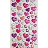Reusable Stickers - 3D Relief - Hearts &; Love - Holographic