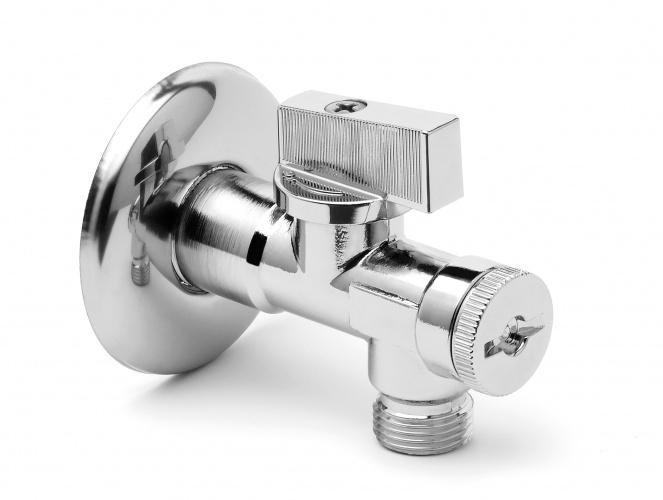 Zawór kątowy kulowy 1/2”x1/2'' z filtrem do baterii pralki wc Arco 02400MAC
