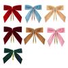 12/24Pcs Red Small Velvet Christmas Bows DIY Gift Wrapping Crafts Red Christmas Bowknot Wedding Party Decoration