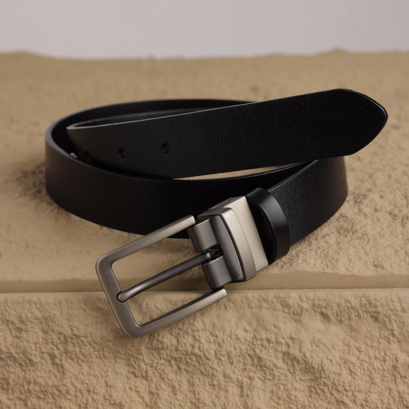 Кожаный деловой ремень для женщин и мужчин с регулируемой посадкой для офиса и официальной одежды