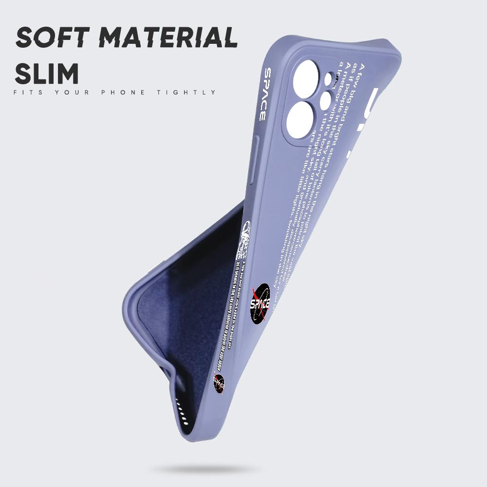 Стильный чехол для телефона с астронавтом для Redmi Xiaomi POCO Note 10 Pro 9 9A 9T 10C 8 7 11 Lite 5G X3 M3 с квадратным краем, мягкая полная защита камеры, мягкий чехол из ТПУ