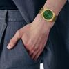Casio Часы на стальном ремешке с кварцевым механизмом, унисекс, с зеленым циферблатом MTP-B146G-3AV