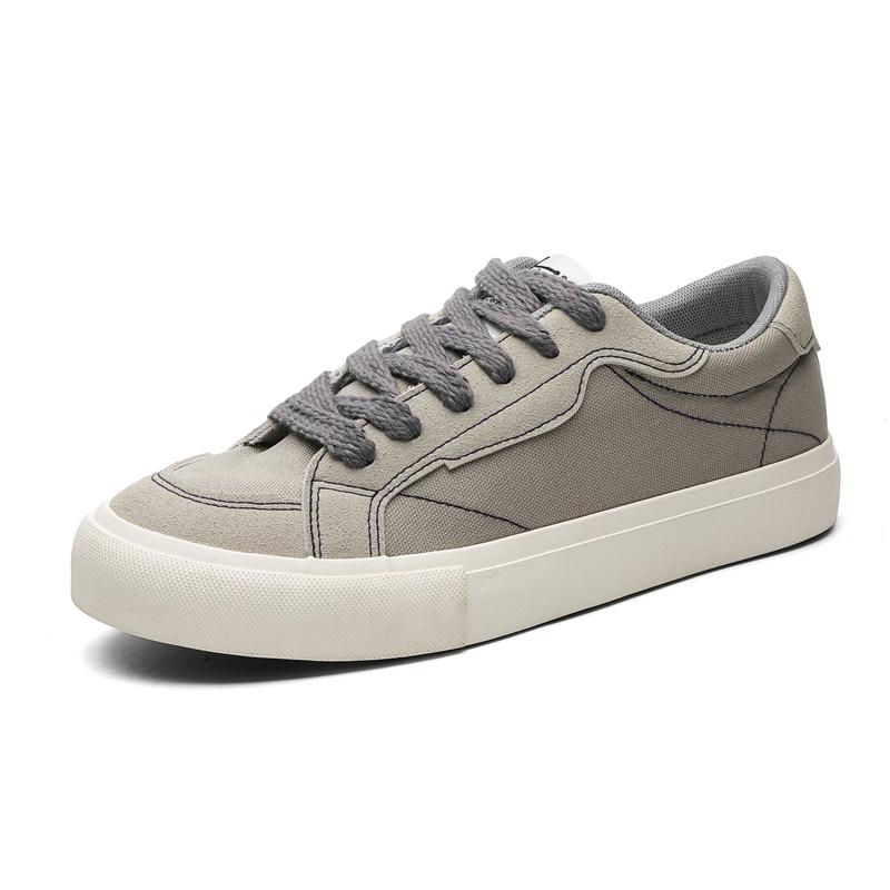 Мужские ковбойские парусиновые туфли Дышащие Тренд Мужские кеды на толстой подошве Тренд Удобные студенческие Скейтборд Кроссовки Обувь