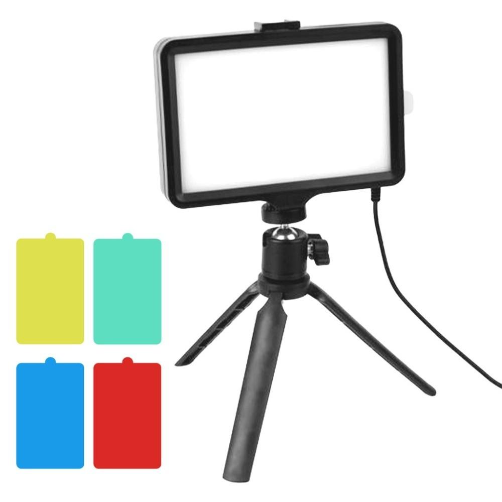With Tripod LED Photography Video Light 4 Color Cards Photography LED Light  Toning