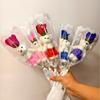 1/5pcs Artificial Rose Flowers Cartoon Scented Flower Soap Roses Mother's Day Bear Soap Bouquet Wedding Home Decorations