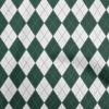 Cotton Flex Dark Green Fabric Check Argyle Diy Clothing Quilting Fabric Print Fabric By Yard 40 Inch