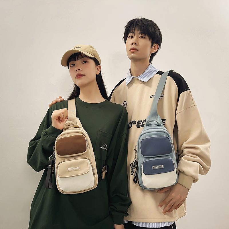 Нагрудная сумка мужская сумка через плечо спортивная студенческая сумка через плечо мужской маленький рюкзак