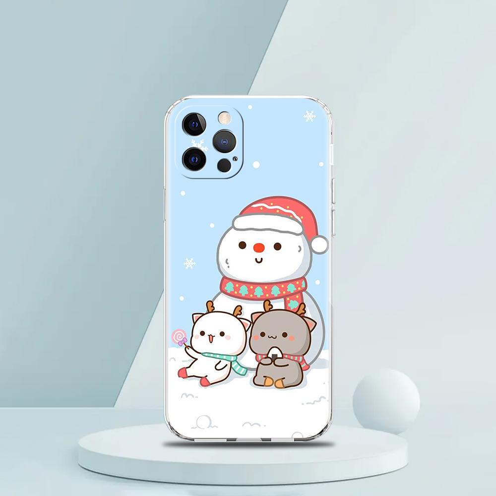 Чехол-сумка для телефона с котиками Персик и Гома для iPhone 16 15 14 13 12 Pro Max Прозрачный чехол для iPhone 11 Pro Max 7 8 Plus XS XR