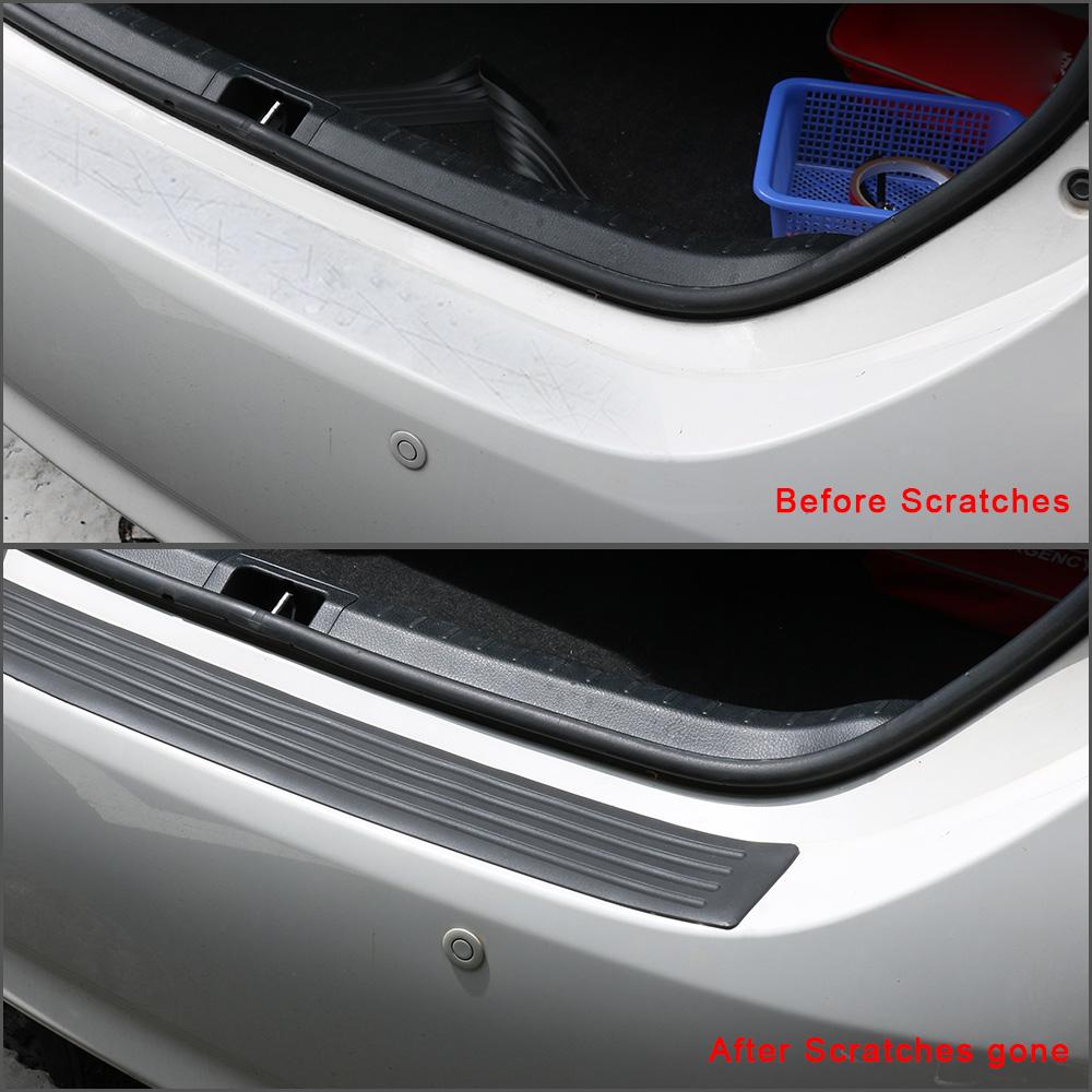 Auto Sill Plate Protector Rubber Cover Car Trunk Door Guard Strips Guard Trim Pad Car Accessories Rear Bumper Guard