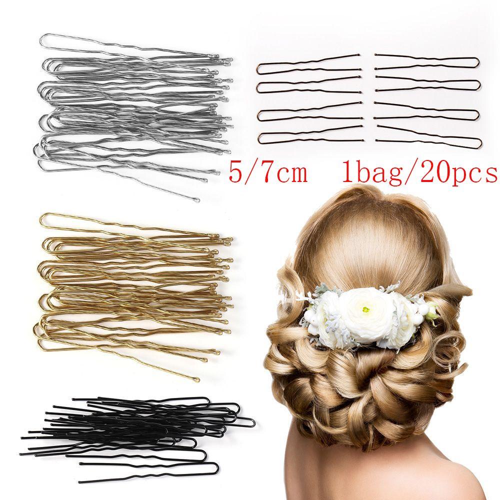 20PCS Hot Headwear Bridal Hairstyle Tool Alloy Waved Hair Pins Hairclips U-shaped Barrette