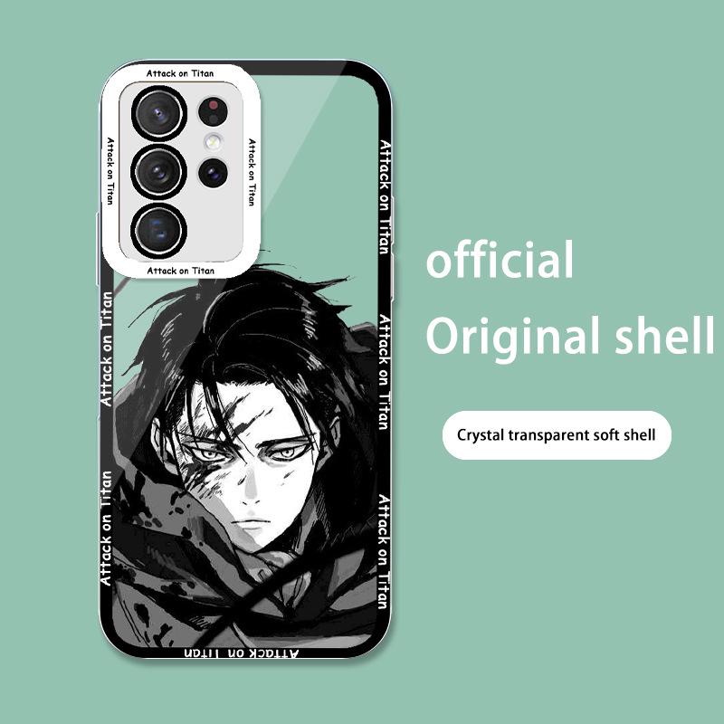 Samsung S24Ultra Attack on Titan Anime M11 Прозрачный A32 All-Inclusive Case
