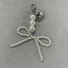 Брелок для ключей Ins Style Bowknot Pearls Metal Love Phone Подвеска для наушников Чехол для сумки Декор Брелок для ключей от автомобиля