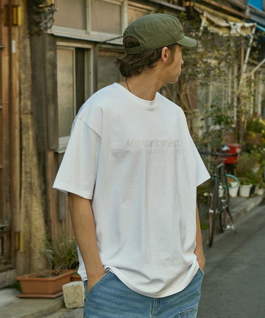 MINIMALPROJECT Signature Silicone Logo Short Sleeve T-Shirt Mst160 [White]