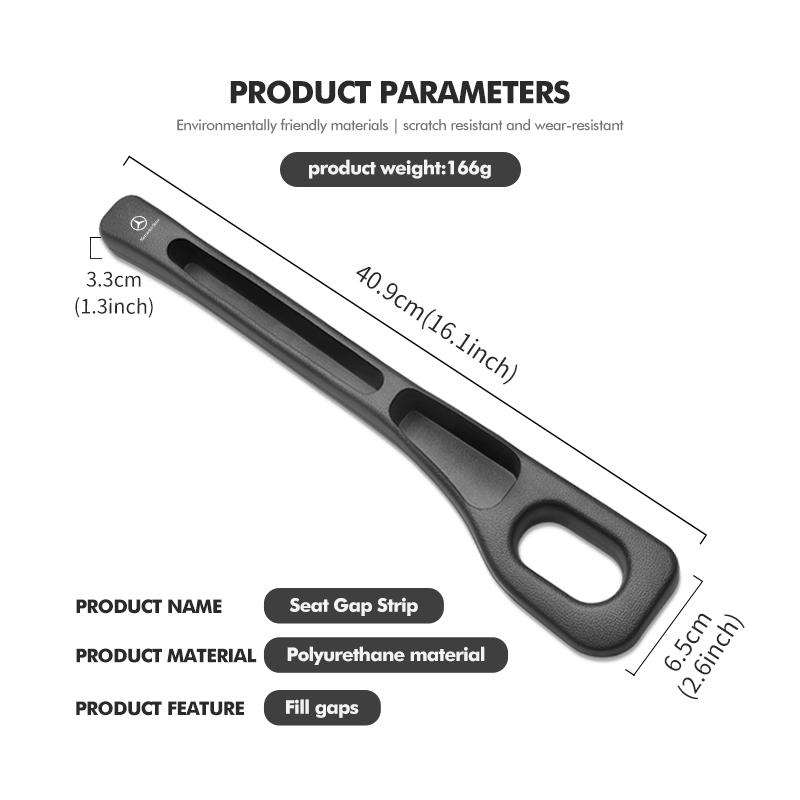 FA03Car Seat Gap Plug Strip Side Filler Leak Proof Storage Organizer For Mercedes Benz W211 W124 W176 W177 C180 C200 C260 C300 GLC CSIA1