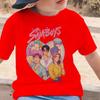 Summer Short Sleeve KPop Demon Hunters Saja Boys Print T-shirts Boys Comfortable Short Sleeves Casual T-shirt