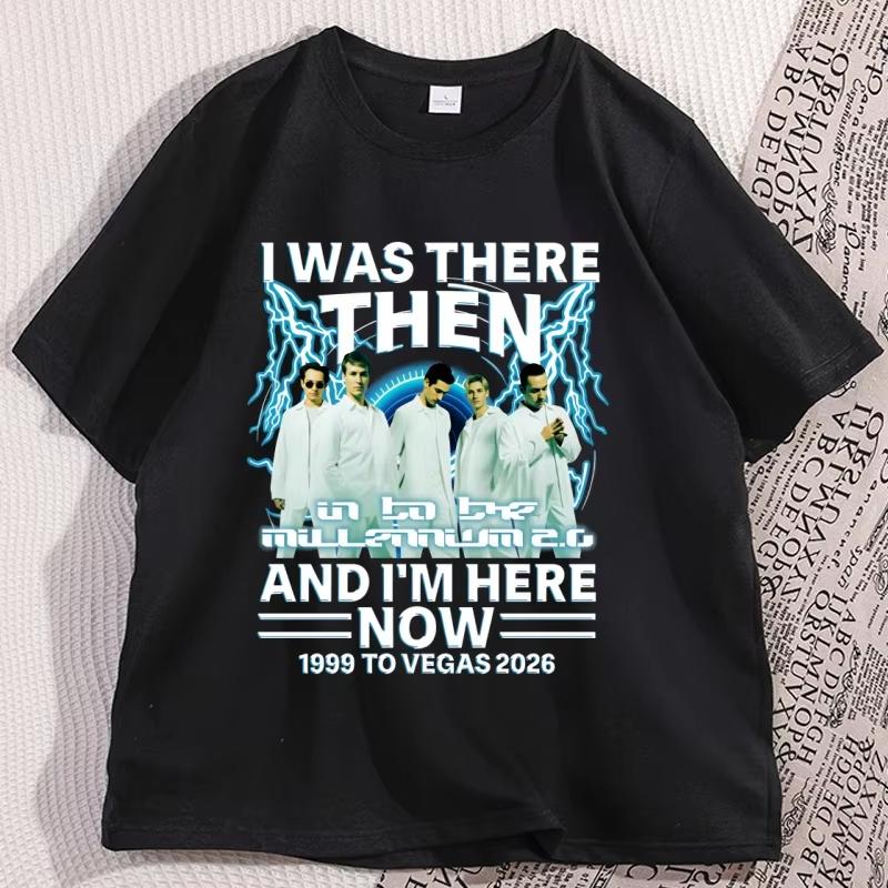 Backstreet Boys T-Shirts Y2K Fun Casual Cotton Clothing Gift Clothing Into The MILLENNIUM Vintage Tops Women Unisex Streetwear Tees