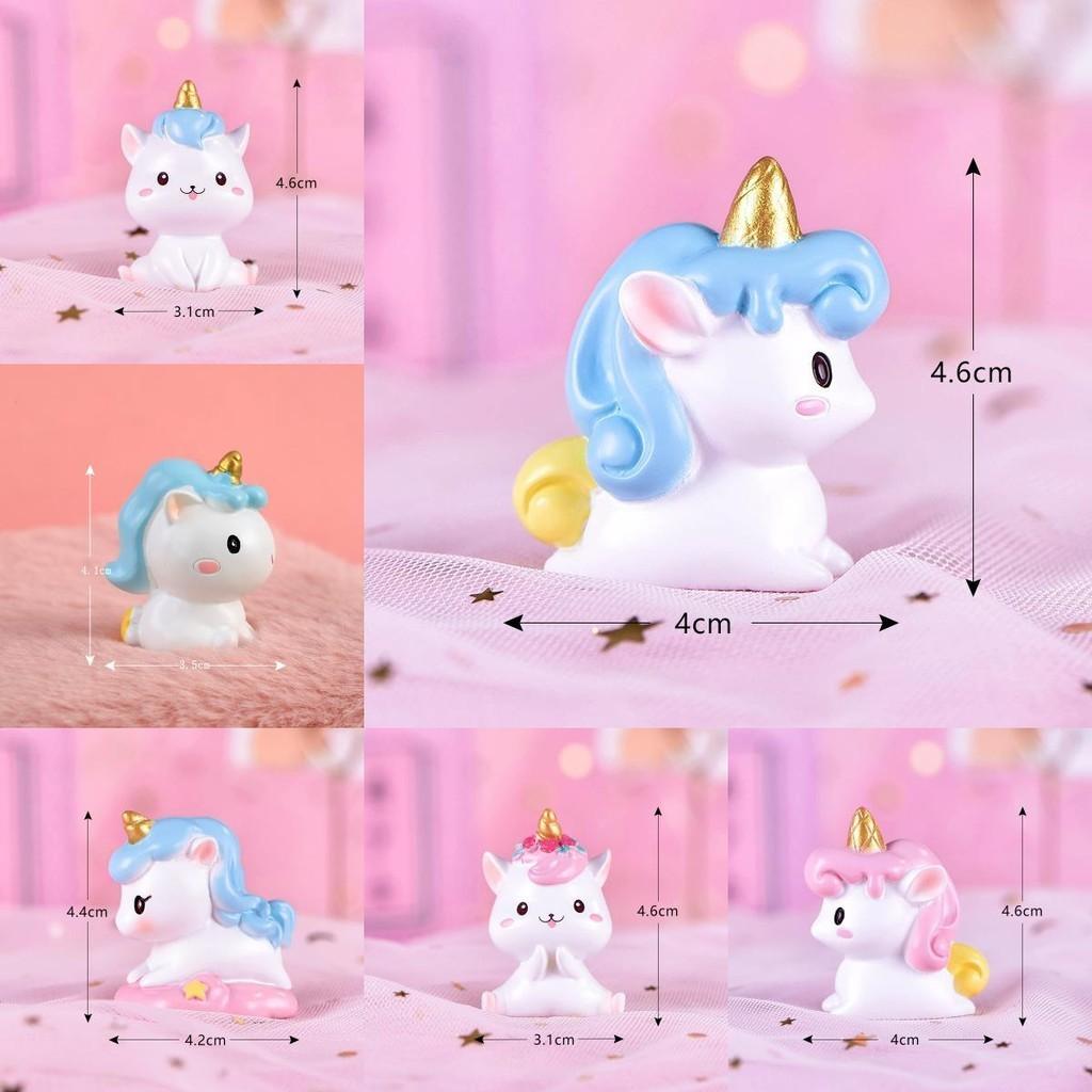Charming Resin Unicorn Figurine For Whimsical Cake Decoration Desktop Decoration