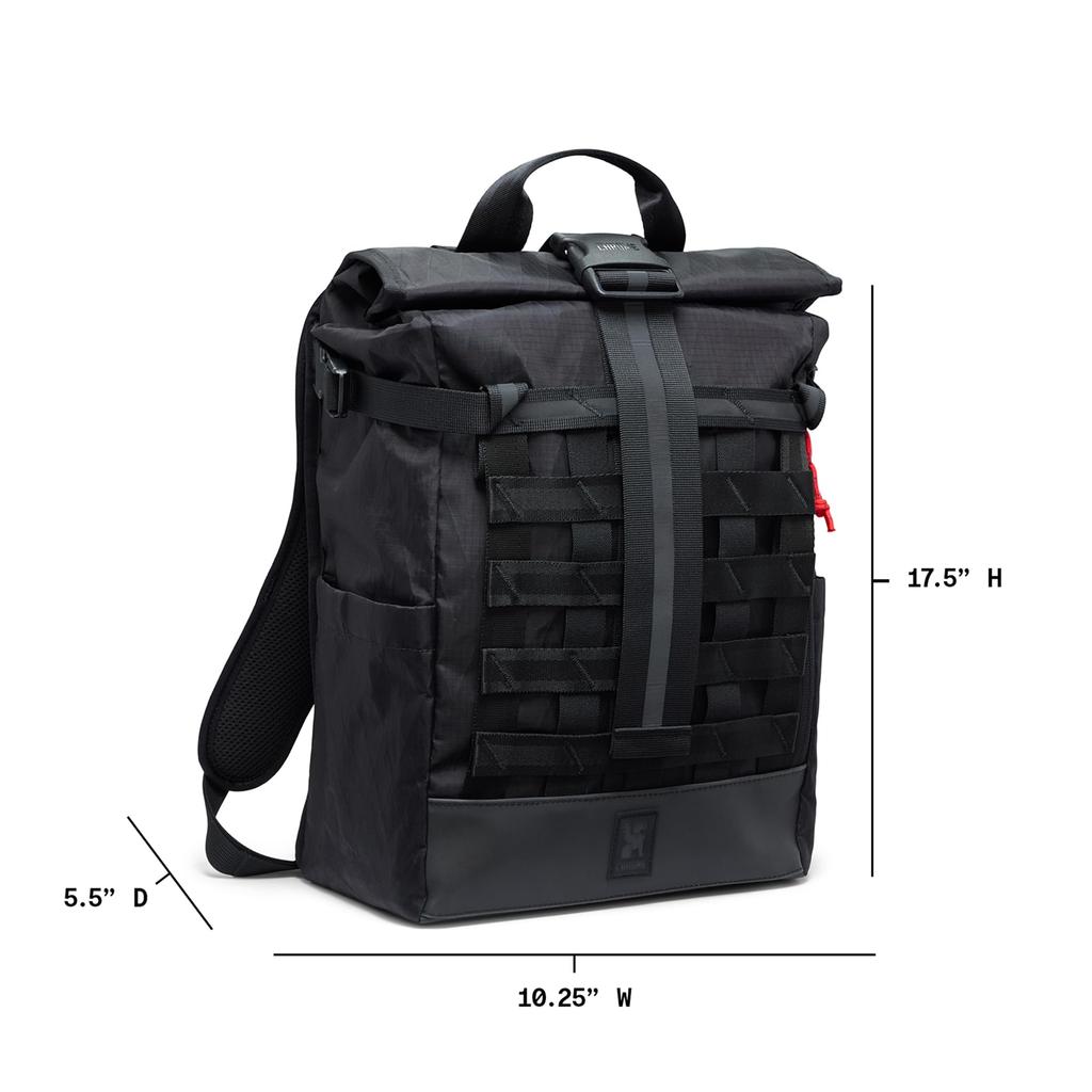 Хромированный рюкзак BARRAGE 18L (Текущая модель) BXRFBLACK XRF Черный Светоотражающий 18л Водонепроницаемый