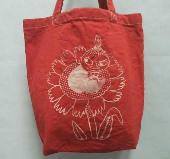 Moomin Garment Dye Tote Retro Hana Red M Size