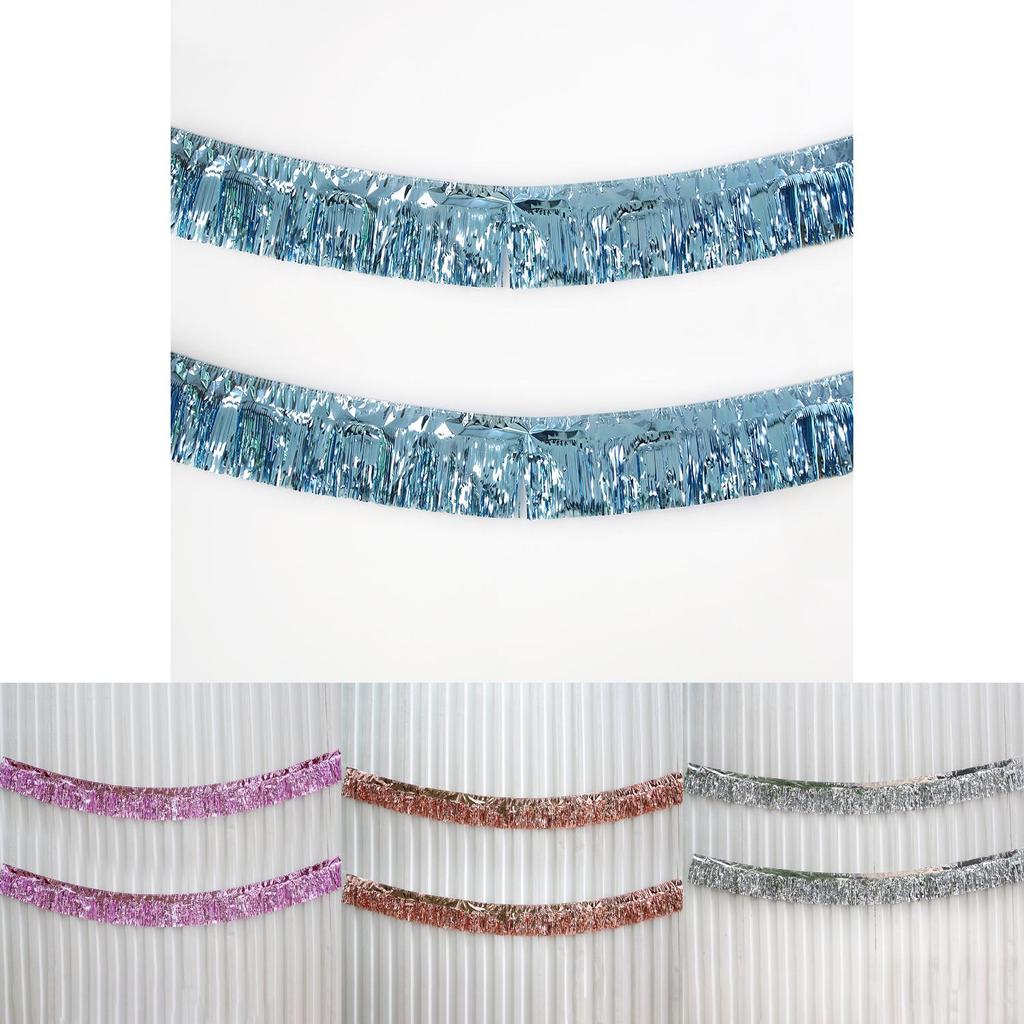 Vibrant Rain Silk Streamer Decorative Party Banner For Wedding And Events In Gold Pink Rose Gold Silver Blue And Green 25cm X 2.75m