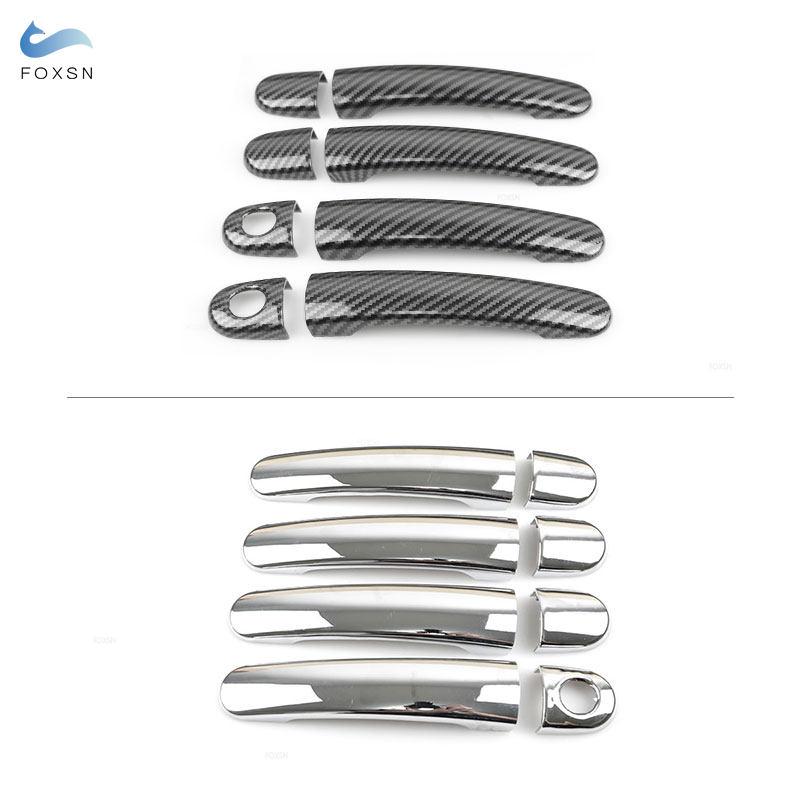 Накладки на внешние дверные ручки автомобиля, наклейки, аксессуары для отделки Skoda Octavia Fabia 2001-2007 Superb 2001-2008 Roomster