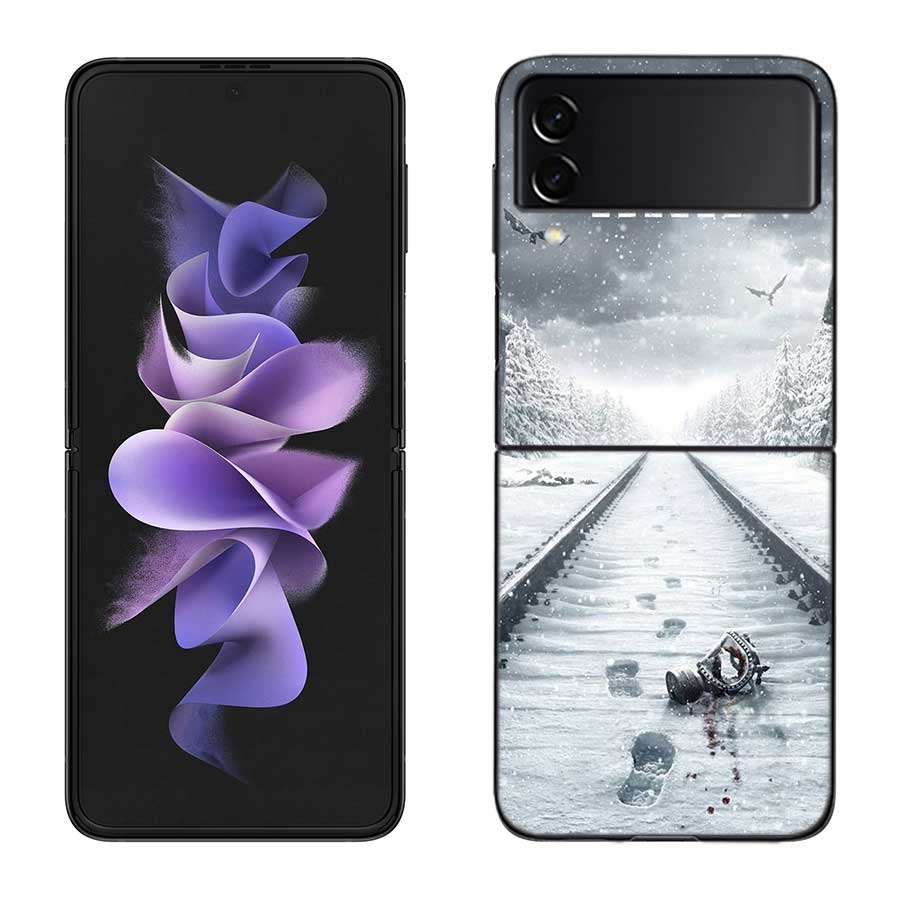 Чехол для телефона Metro 2033 для Samsung Z Flip 7 6 5G Galaxy Z Flip 5 4 3 Черный Жесткий Чехол-Крышка Роскошный ПК Корпус Coque