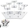 Life2 Kiku Display Display Stand Figures, Multi-Tier Shelf, (10 Figures)