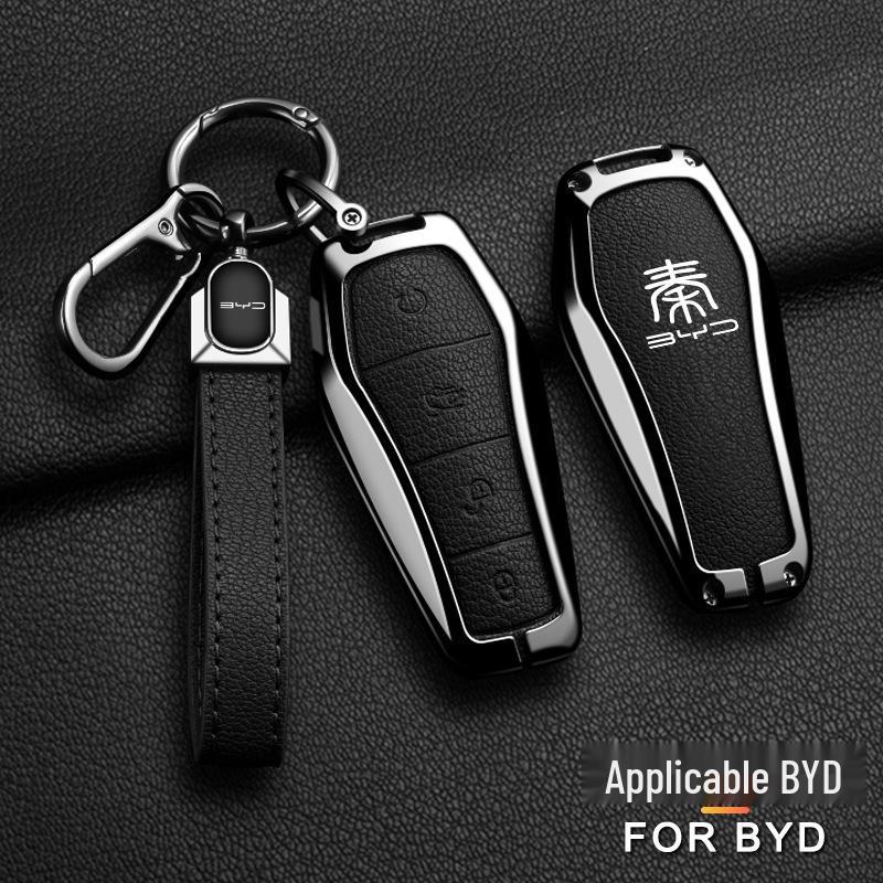 2023 BYD Qin Han EV DMI Чемпионское издание Чехол для ключа: Полная металлическая защита для мужчин и женщин