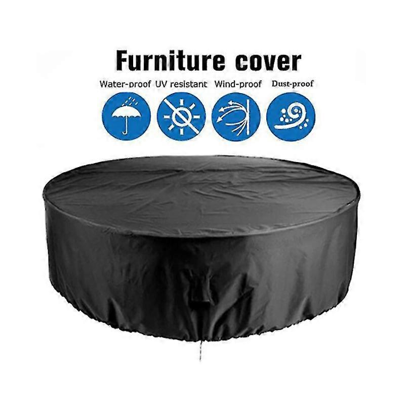Furniture Cover,Round Terrace Furniture Cover, Waterproof Outdoor Table And Chair Cover, Outdoor Furniture Cover