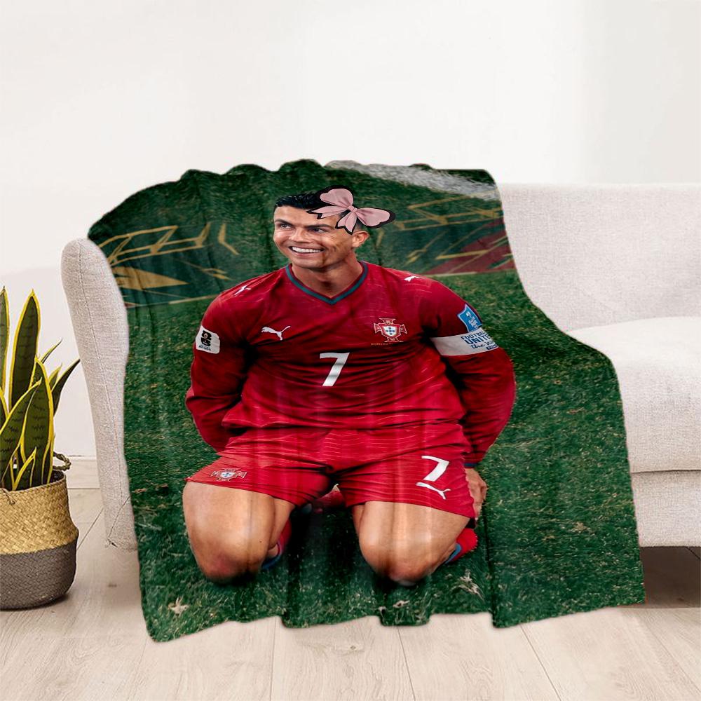 Cristiano Ronaldo 117 Blanket Ultra-Soft Suitable for Bedding Office Chair Bed All-Season Use Modern Style Best Holiday Gift for Friends Family
