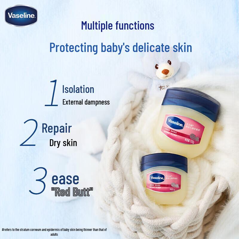 Vaseline Baby Repairing Jelly & Rose Lip Balm Set