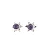 Iolite Gemstone 925 Sterling Silver Jewelry Handmade Stud Earrings0.44" For Gift EE-175-16