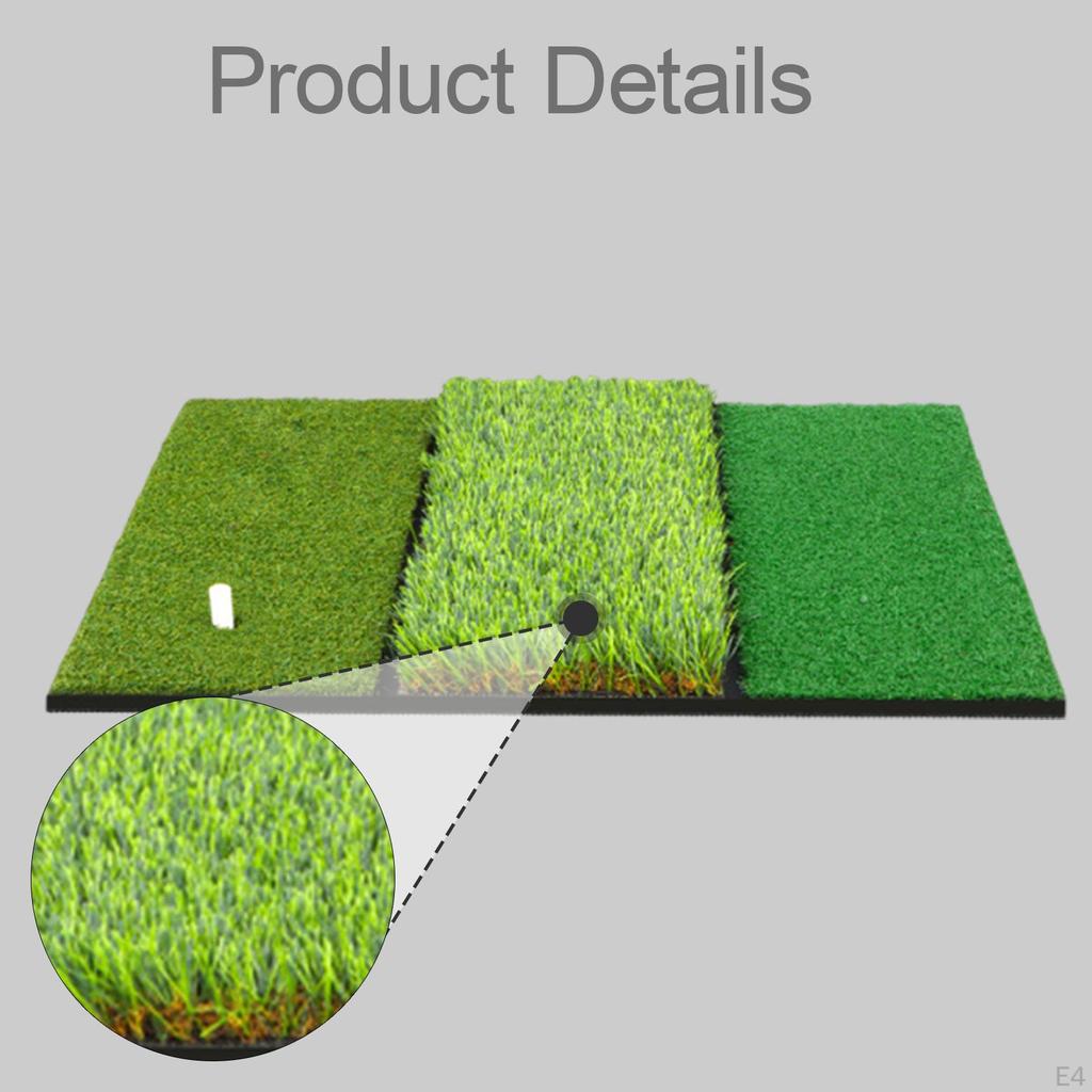 Golf Hitting Mat Green Foldable Driving Range Pad Improve Skills Equipment Backyard Games