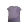 Polo SS23 Однотонная футболка с вышитым логотипом, с коротким рукавом, женская, фиолетовая 211682521-062