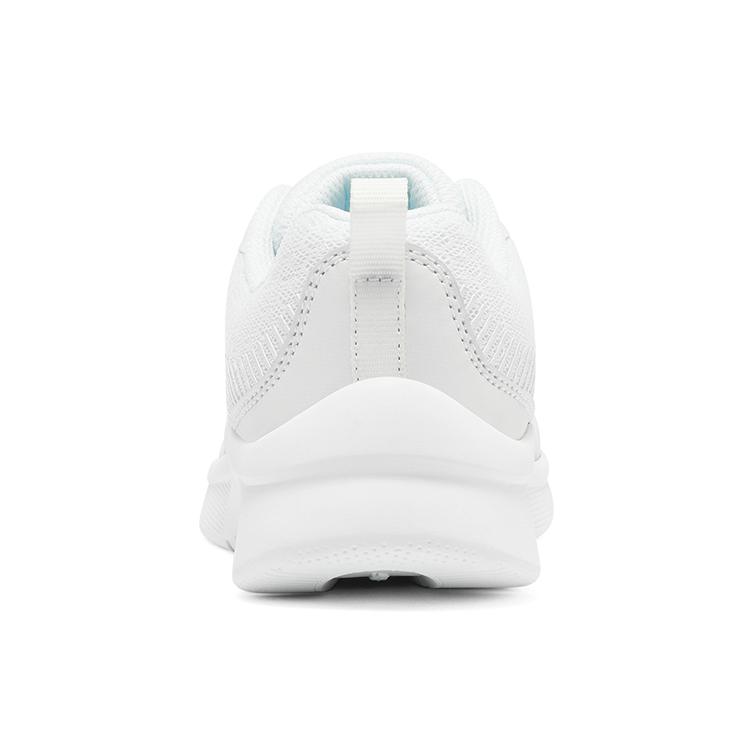 Skechers Girls Cushioning Abrasion Resistant Breathable Low top Kids' Running Shoes White Teenagers 302603L-WHT