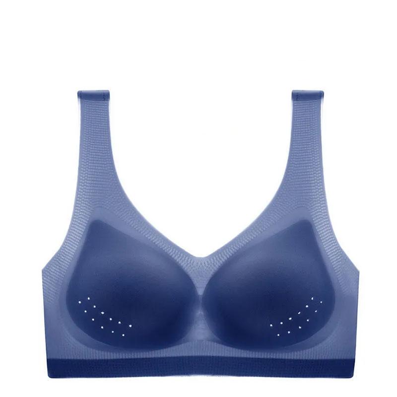 Ultra-thin Seamless Bra Women's Breathable Adjustment Type Without Steel Ring Large Size Comfortable and Vest Bra