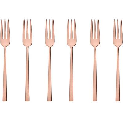 Набор вилок для торта Sambonet Rock, PVD медь, 6 шт (52762CA5)