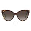Kate Spade Dark Brown Gradient Butterfly LadieS SunGlaSSeS Aubriella G S Ha 55