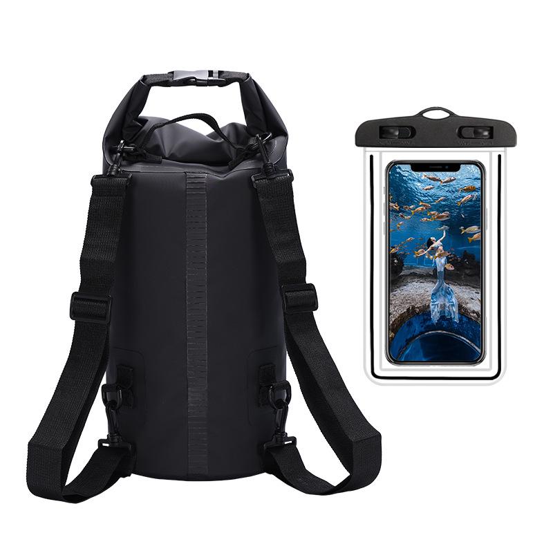 Camouflage PVC Waterproof Backpack for Swimming, Beach, and Drifting